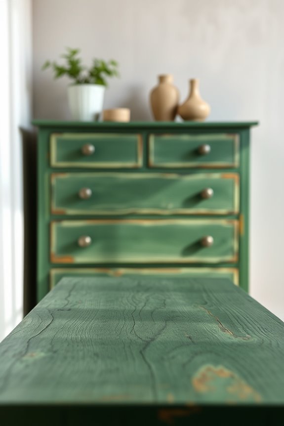 forest green vintage furniture
