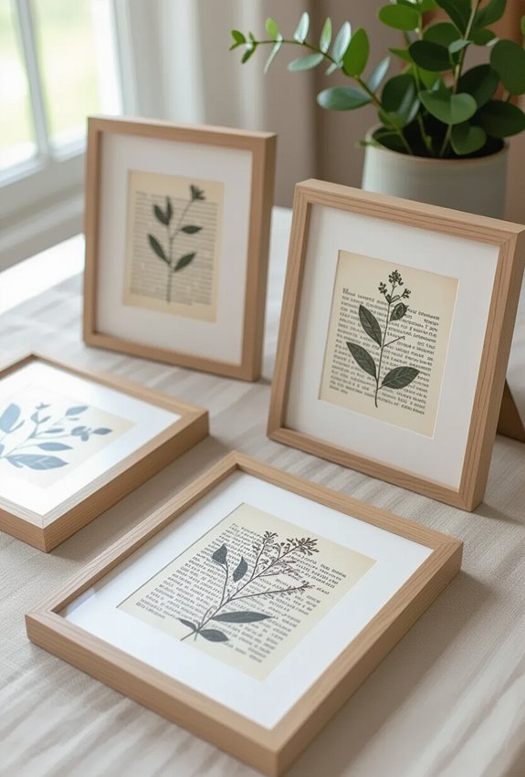 framed literary art prints