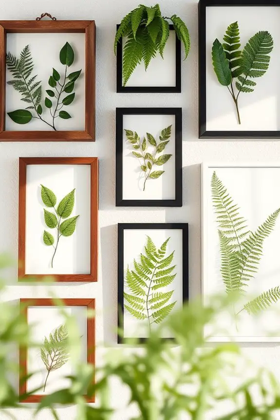 framed natural elements decor