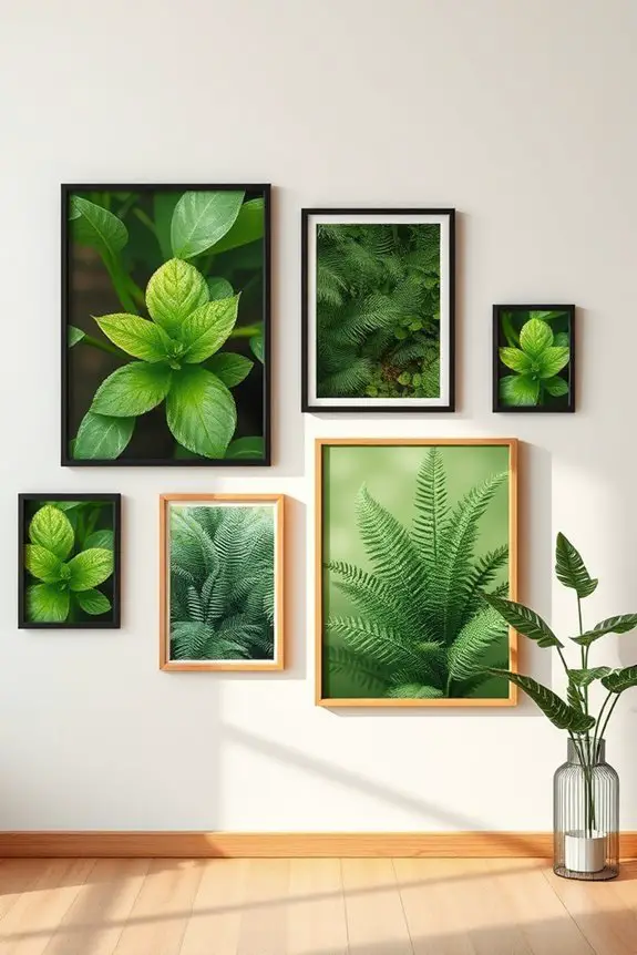 framed nature art decor