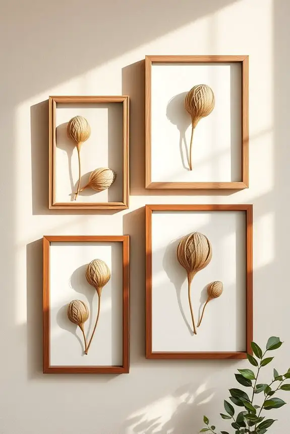 framed nature inspired decor