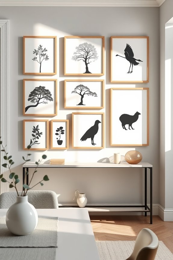 framed paper cut art