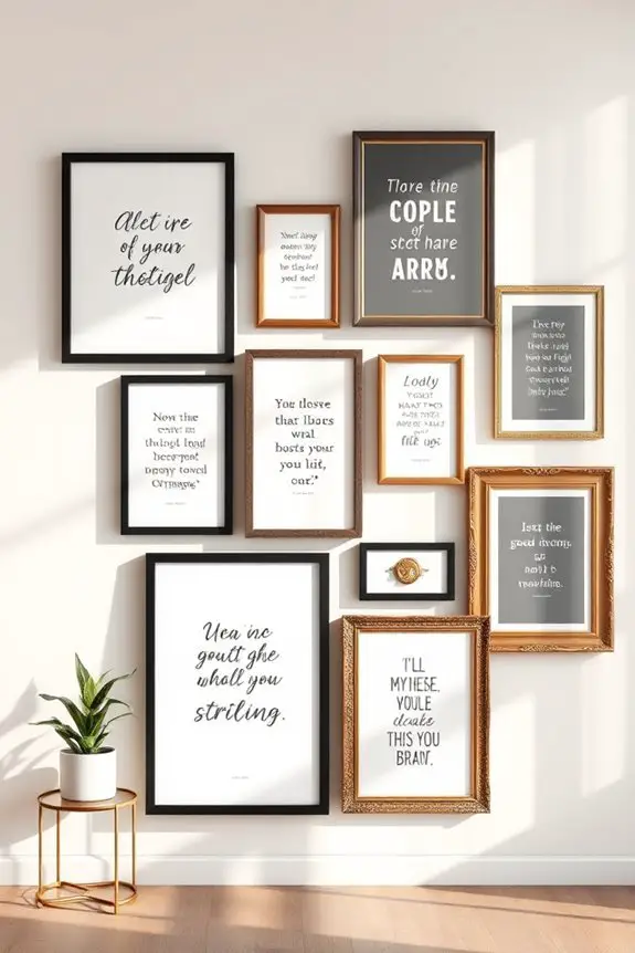 framed quotes for inspiration