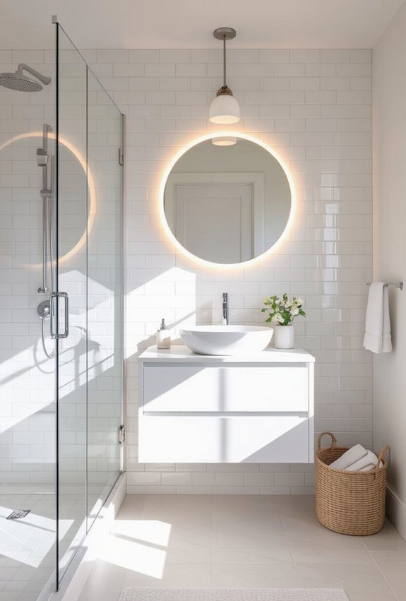 frameless glass shower enclosure