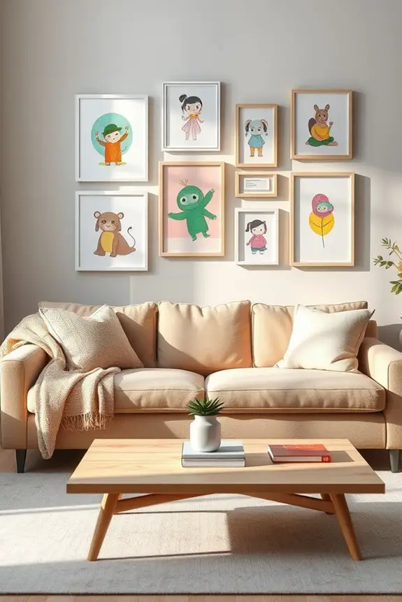 framing children s creative artwork
