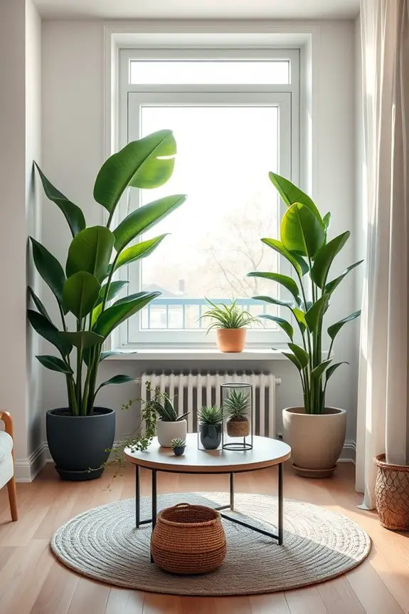 framing views with plants