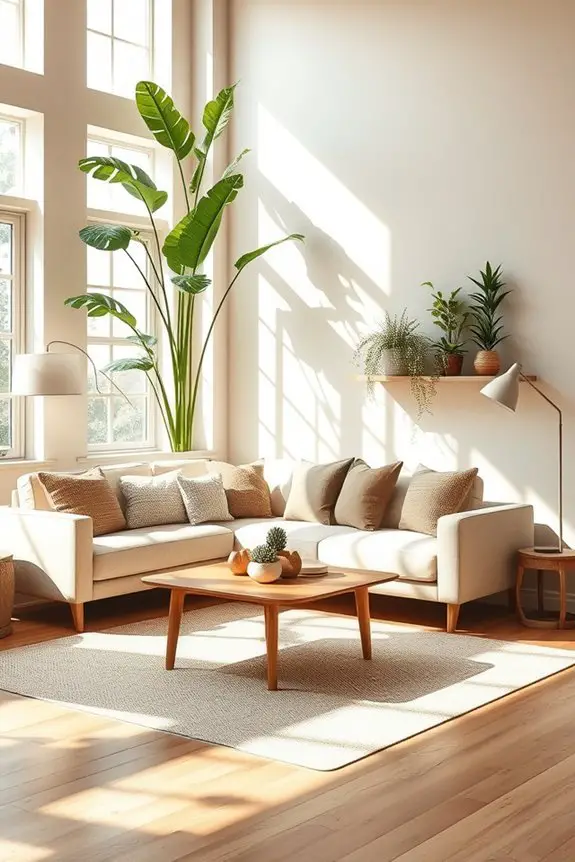 fresh greenery enhances interiors