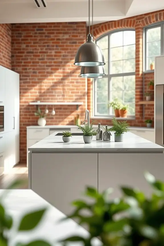 fresh greenery enhances kitchens