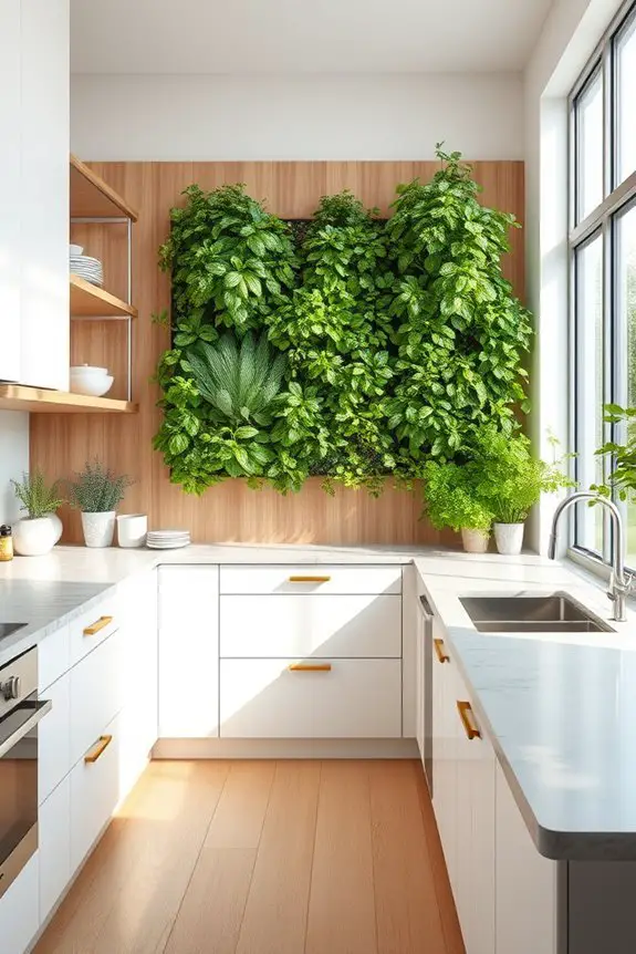fresh herbs stylish kitchens