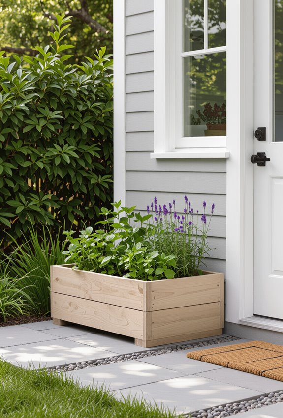 fresh herbs within reach