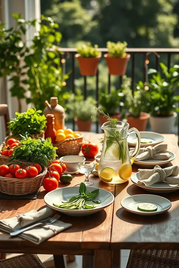 fresh local ingredients dining