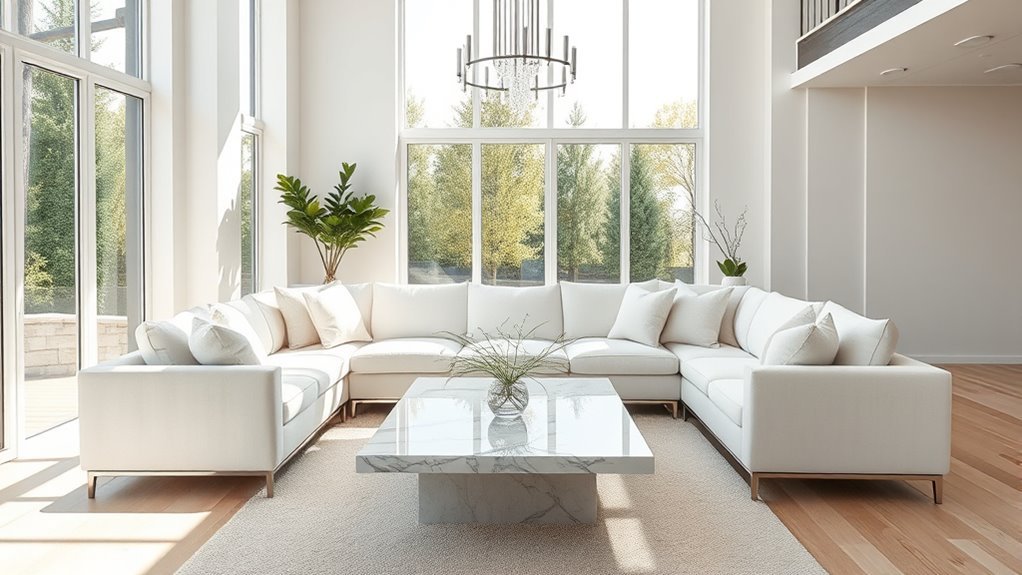 fresh modern white interiors