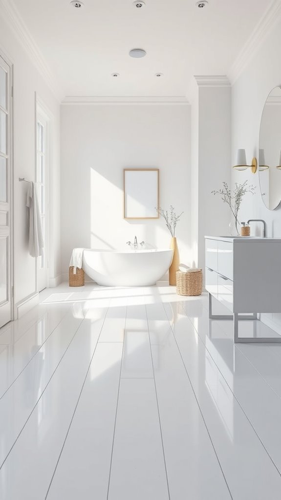 fresh serene bathroom transformation
