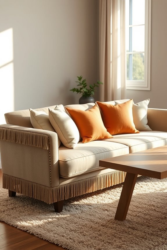 fringe and tassel sofas