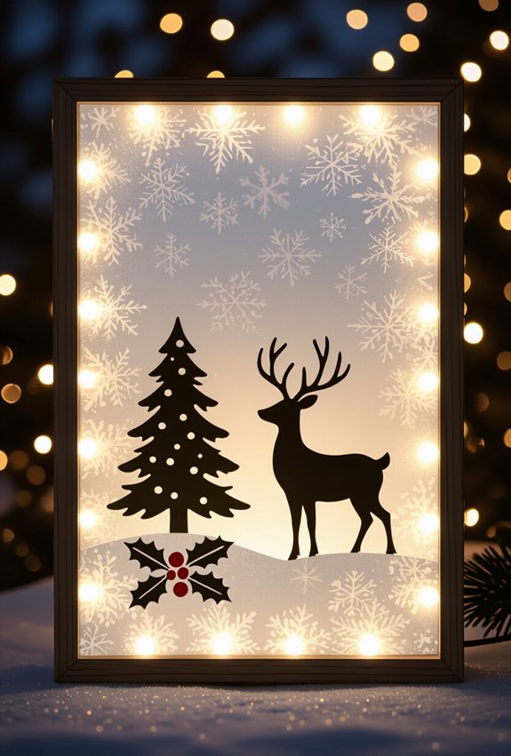 frosted silhouette light boxes