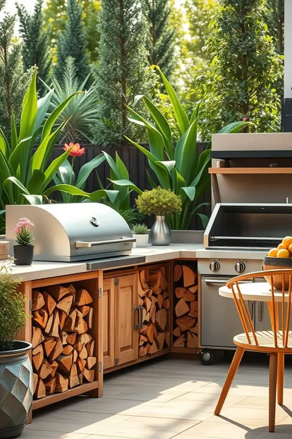 functional and aesthetic wood storage