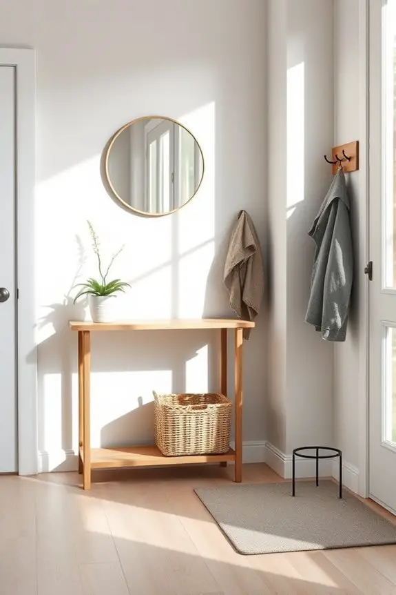 functional and inviting entryway
