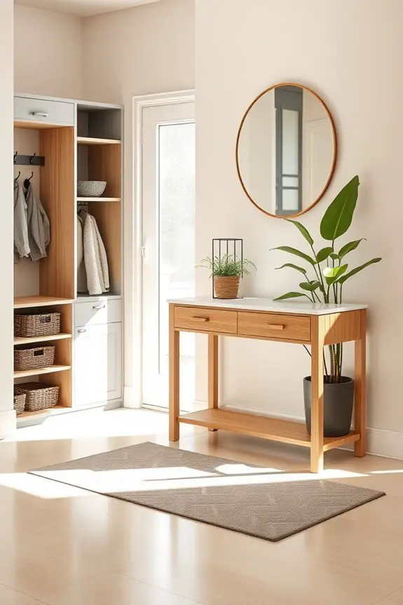 functional and inviting entryway