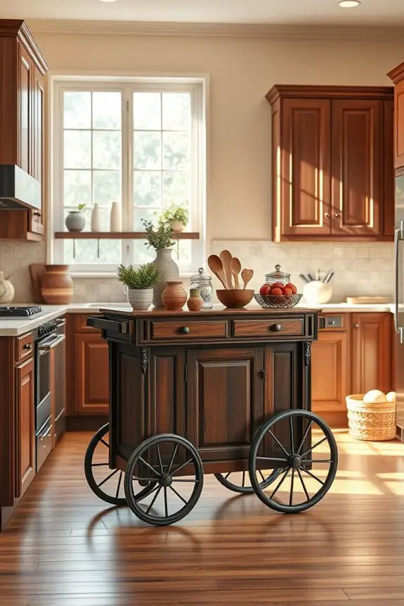 functional and stylish kitchen cart