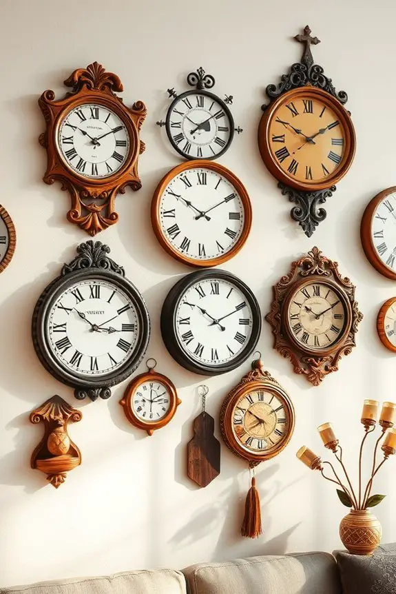 functional decorative wall clocks