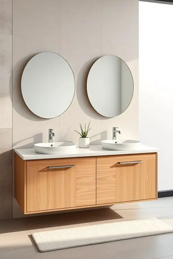 functional dual sink vanities