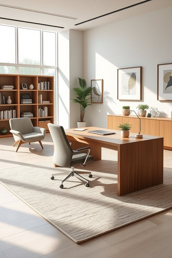 functional minimalist office design