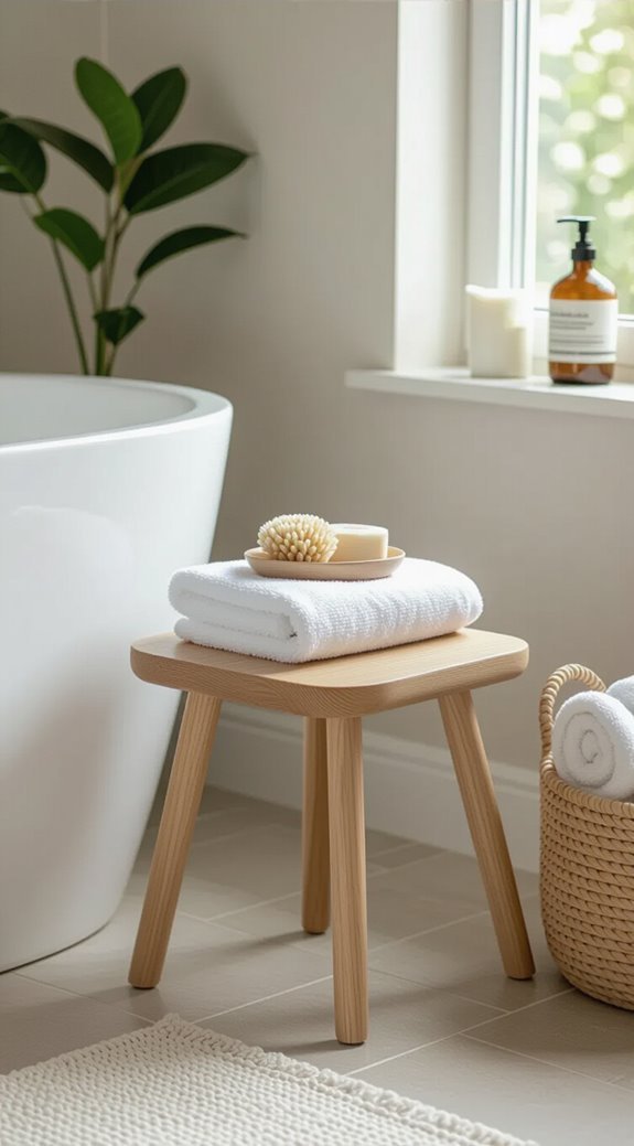 functional stylish bathroom seating