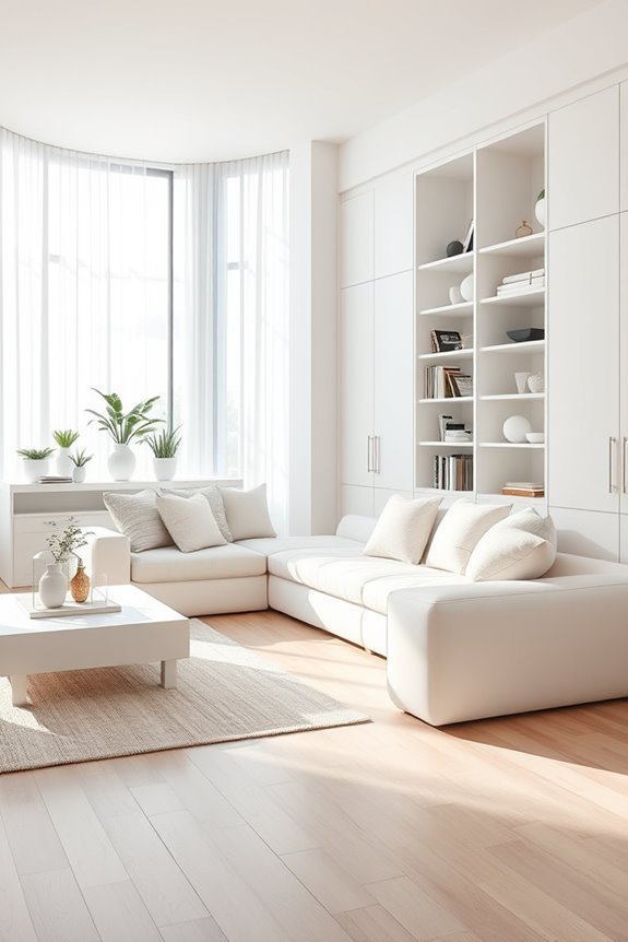 functional white storage solutions