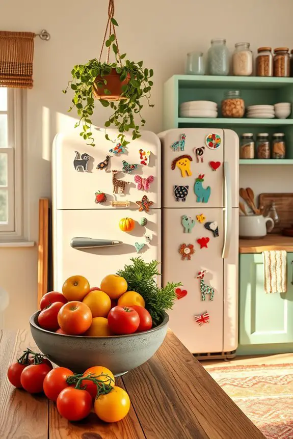 funky magnets for boho kitchens