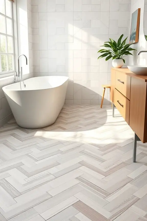 funky peel and stick flooring