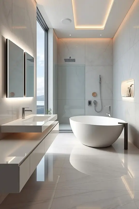 futuristic bathroom technology showcase