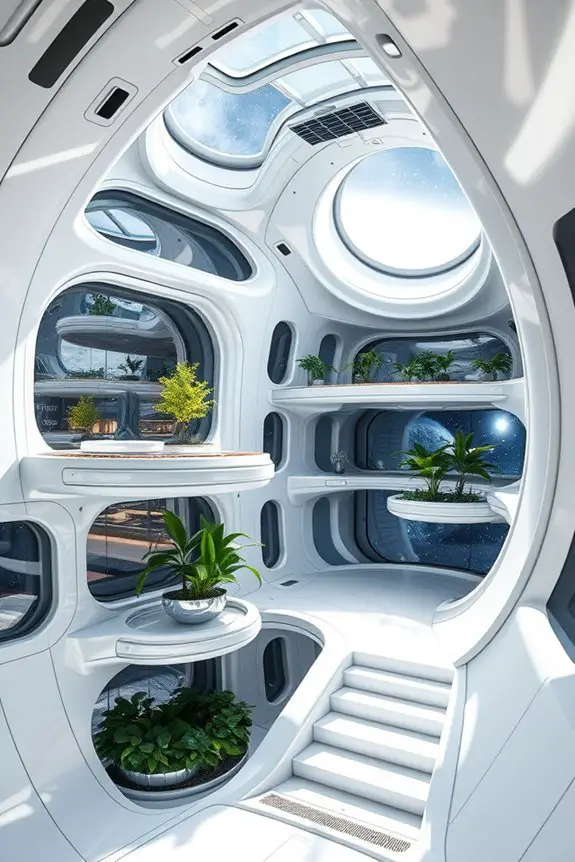 futuristic galactic interior design