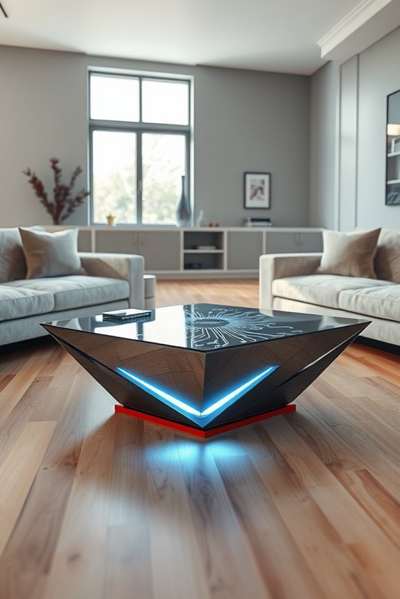 futuristic interactive coffee tables