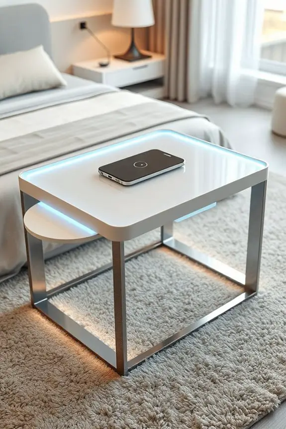 futuristic led lighting table