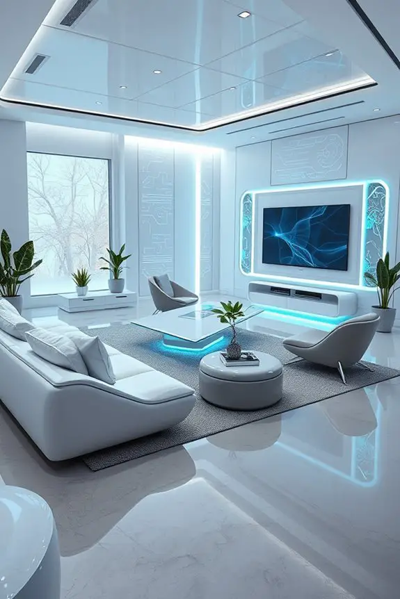 futuristic tech room design