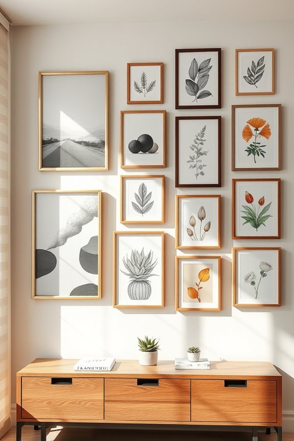 gallery wall art display