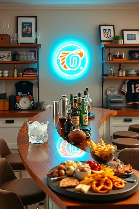 game day celebration bar