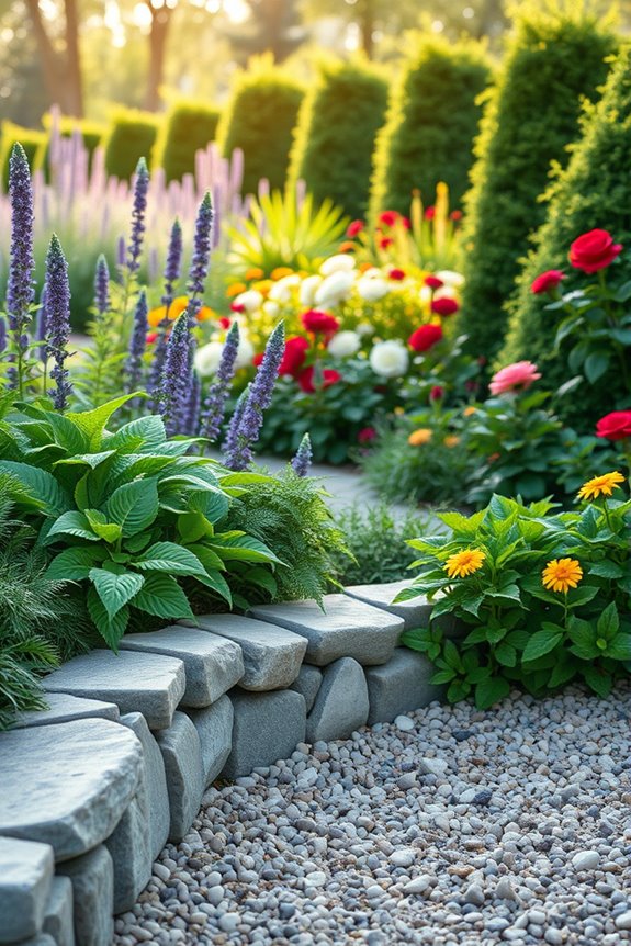 garden borders enhance aesthetics