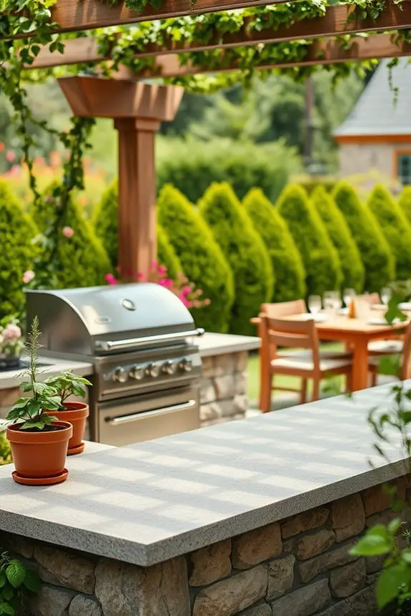 garden kitchen location factors