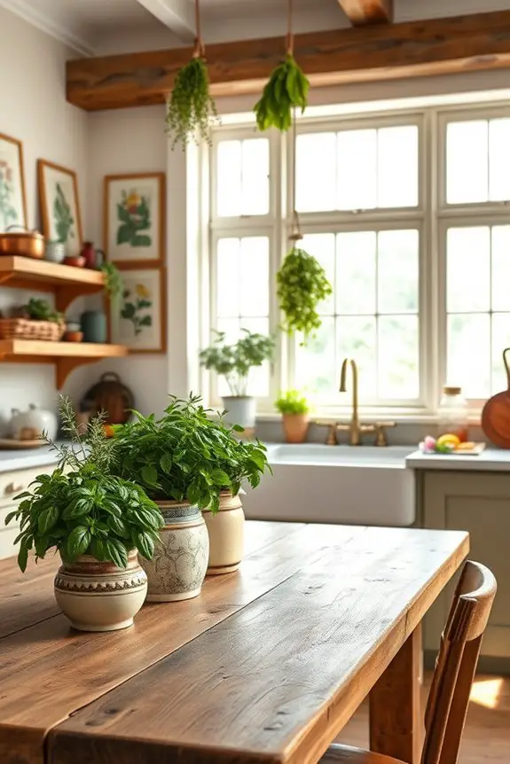 garden themed kitchen decor