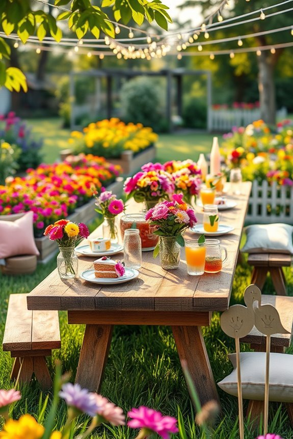 gardening celebration with friends