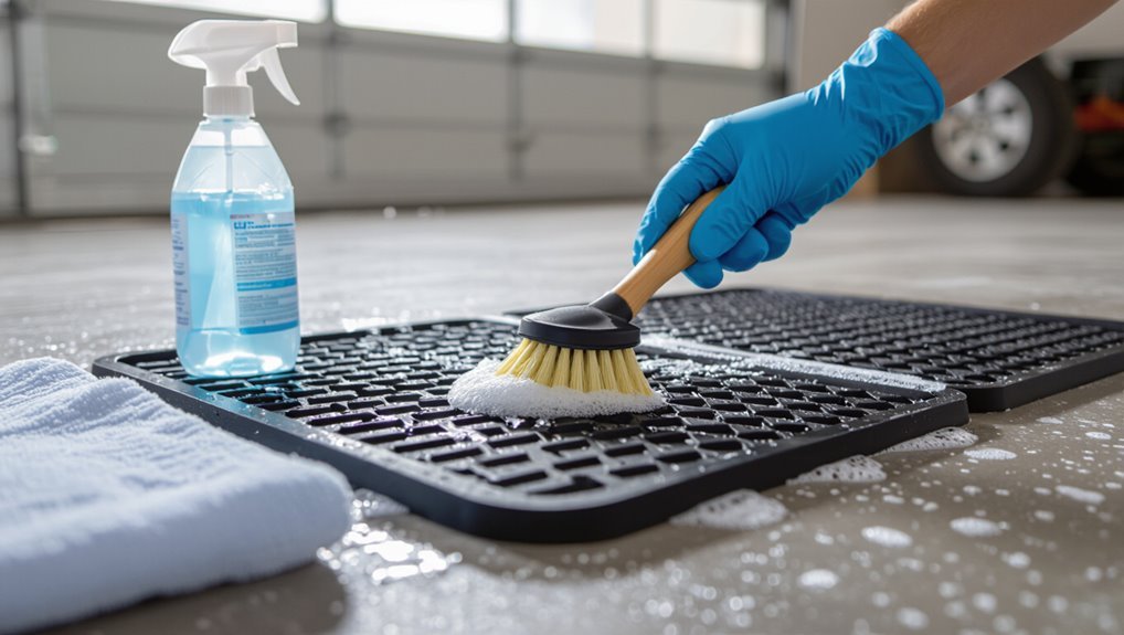gentle cleaning with soft brush