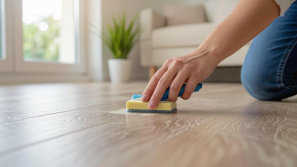 gentle cleaning with sponges