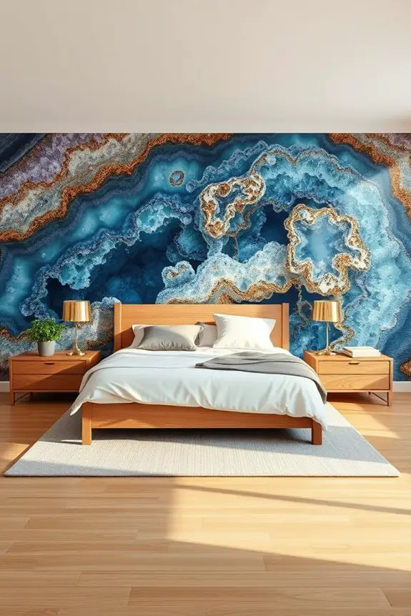 geode inspired bedroom design ideas