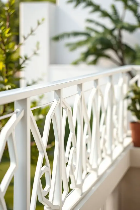 geometric balcony railing designs