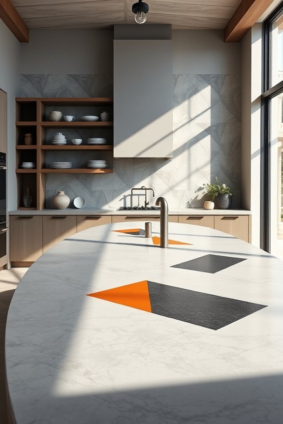 geometric beton kitchen design