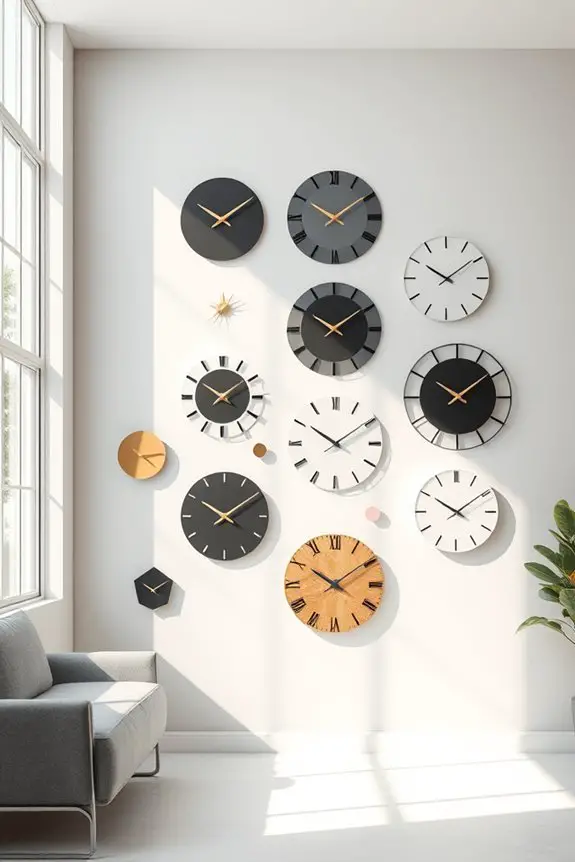 geometric clocks as decor