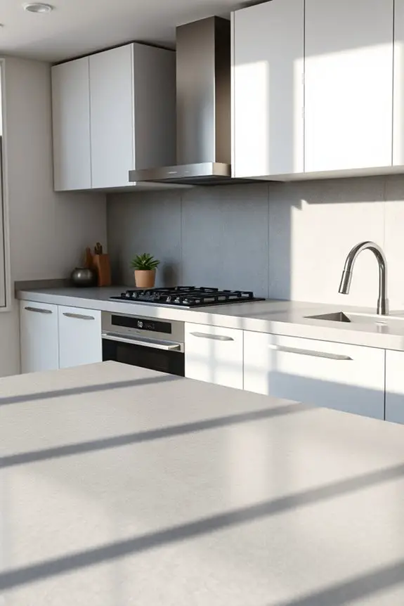 geometric concrete kitchen designs
