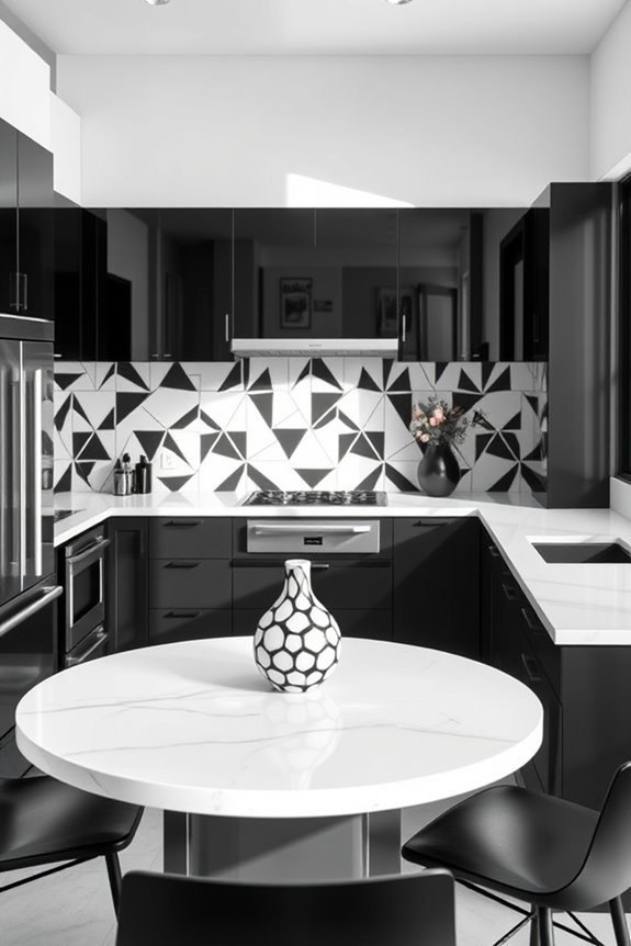geometric decor for kitchens