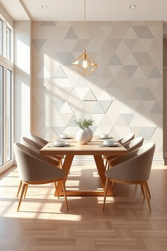 geometric designs elevate dining